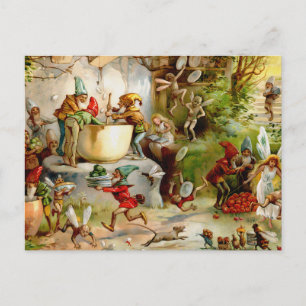 De keuken van de kabouters - 1895 briefkaart