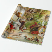 De keuken van de kabouters - 1895 cadeaupapier (Uitgerold)