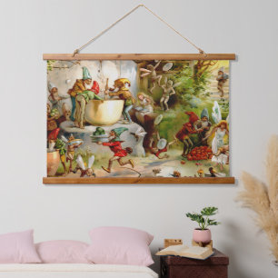 De keuken van de kabouters - 1895 hangend wandkleed