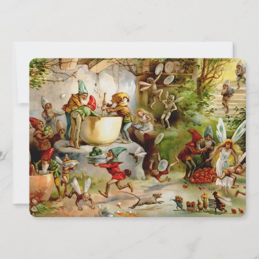 De keuken van de kabouters - 1895 kaart (Voorkant)