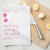 De keukenhanddoek van Bunco - Het leven is kort, s (Quarter Fold)