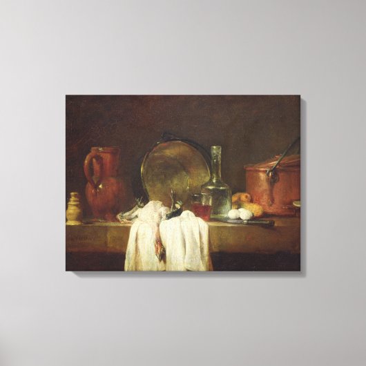 De keukentafel canvas afdruk (Voorkant)