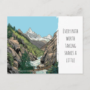 De Khumbu Mt. Everest-regio doorkruisen Briefkaart
