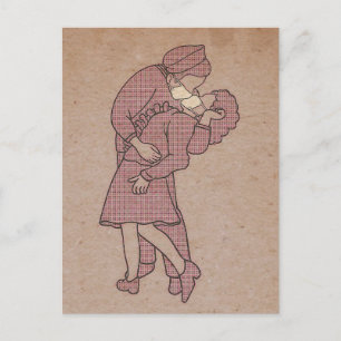 De kiemvrije kus briefkaart