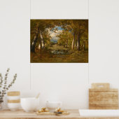 De kikker Pond - Diaz de la Peña Fine Art Poster (Keuken)