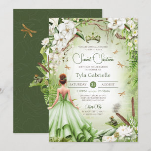 De kikker Prins Sweet 16 Prinses Verjaardag Kaart