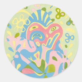 De Kikker Ronde Sticker