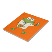 De Kikker van het laboratorium Tegeltje (Zijkant)