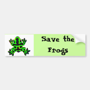de kikkers opslaan bumpersticker
