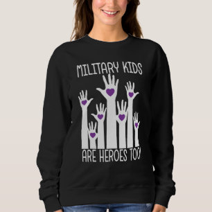 De Kinder soldaten zijn ook helden! Paarse Up Mili Trui