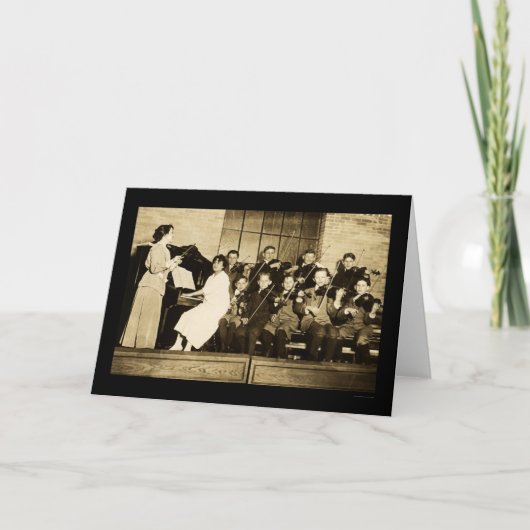 De Kinderen 1910 van het orkest Kaart (Voorkant)