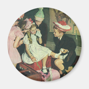 De  Kinderen spelen Pin op het Lusje op de Donkey Magneet