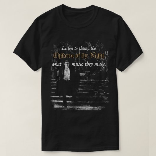 De kinderen van de nacht t-shirt (Design voorkant)