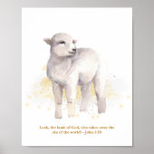 De Kinderen van het lam van God illustratie Nurser Poster (Voorkant)