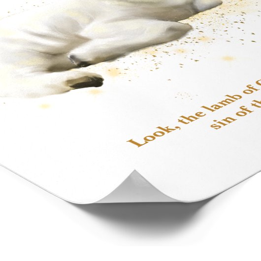 De Kinderen van het lam van God illustratie Nurser Poster (Hoek)