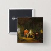 De Kindness van Louis XVI Vierkante Button 5,1 Cm (Voorkant /achterkant)