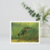 De Kingfisher Van Gogh Fine Art Briefkaart (Staand voorkant)