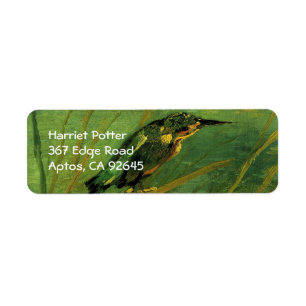 De Kingfisher Van Gogh Fine Art Etiket