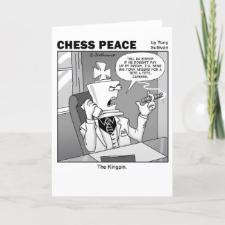 De Kingpin Chess Peace cartoon Kaart