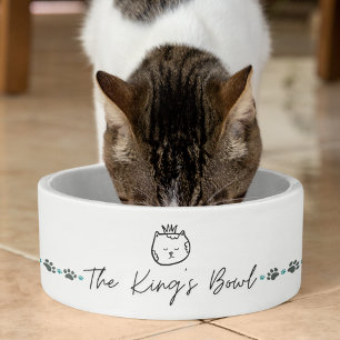 De King's Bowl Fun Cat Food Bowl Watergerecht Voerbakje