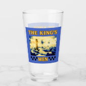 De King's Mannen Schaakspeler Glas (Voorkant)