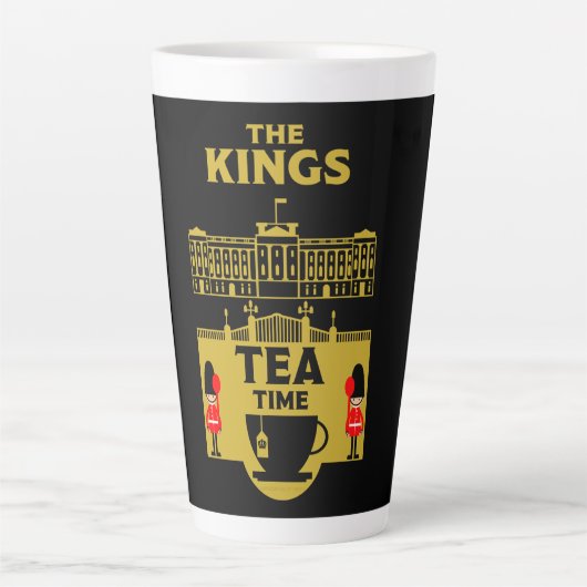 De Kings Tea Royal Corporation Large Coffee Mok (Voorkant)