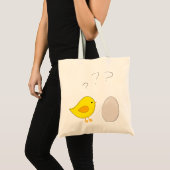 De kip of de eicel cartoon Pasen Tote Bag (Voorkant (product))