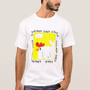 De kip zegt T-shirts en Giften klok