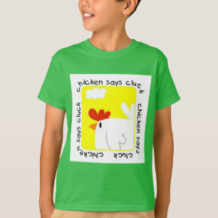 De kip zegt T-shirts en Giften klok