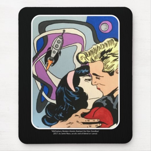 De Kiss Goodbye is Abstract op een Muismat (Voorkant)