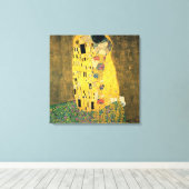 De Kiss - Gustav Klimt Canvas Afdruk (Insitu (Houten vloer))