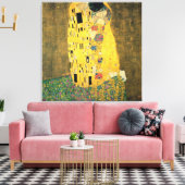 De Kiss - Gustav Klimt Canvas Afdruk (Insitu (Woonkamer))
