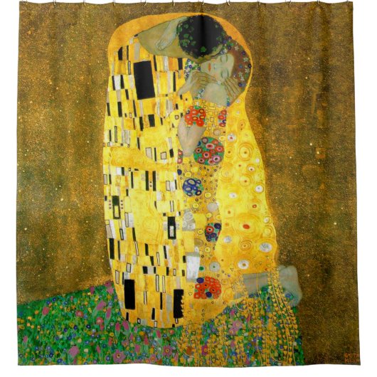 De Kiss ~ Gustav Klimt Douchegordijn (Voorkant)