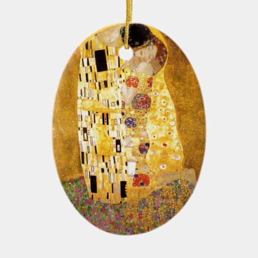 De Kiss Gustav Klimt Keramisch Ornament (Voorkant)
