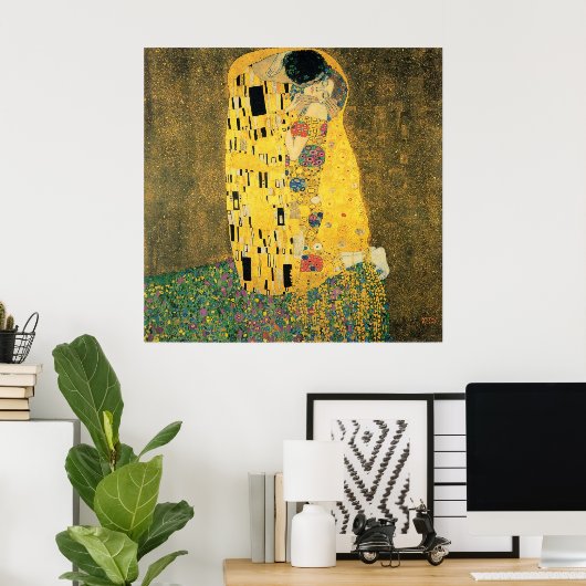 De Kiss - Gustav Klimt Poster (Thuiskantoor)