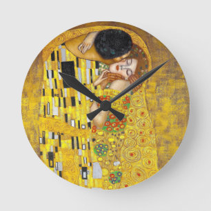  de Kiss - Gustav Klimt    Ronde Klok