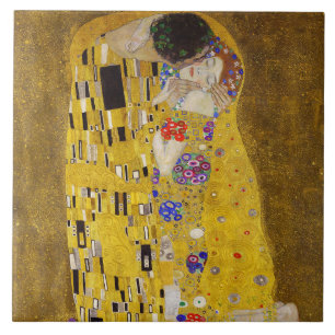 De Kiss - Gustav Klimt Tegeltje