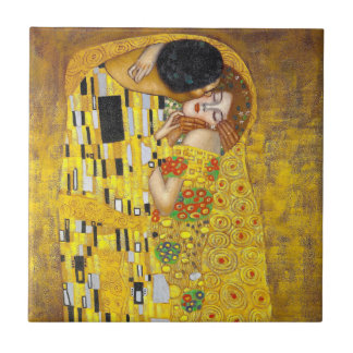 de Kiss - Gustav Klimt Tegeltje