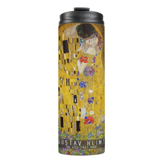 De Kiss - Gustav Klimt Thermosbeker (Voorkant)
