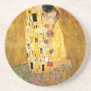 De Kiss Gustav Klimt Zandsteen Onderzetter