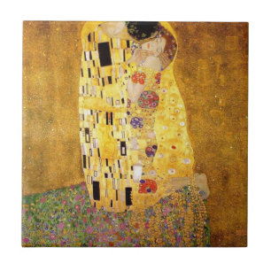 De Kiss High Resolution Gustav Klimt Tegeltje
