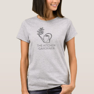 De Kitchen Gardener Minimalist Watering Can Lijn T-shirt