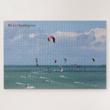 De kite boarding race, gepersonaliseerd, je woorde