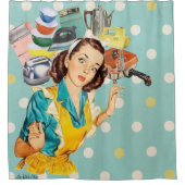 De Kitsch Bitsch™: Adverteren grafische kaart Douchegordijn (Voorkant)