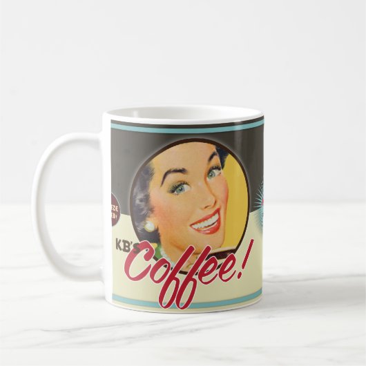 De Kitsch Bitsch : KB's koffie. Koffiemok (Links)