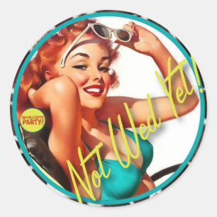 De Kitsch Bitsch: Nog niet gedoopt! Ronde Sticker