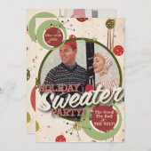 De Kitsch Bitsch : Vakantie Sweater Party. Kaart (Voorkant / Achterkant)