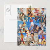 De Kitsch Bitsch : Vernietigde Cowgirl Pin-Ups No. Briefkaart (Voorkant / Achterkant)