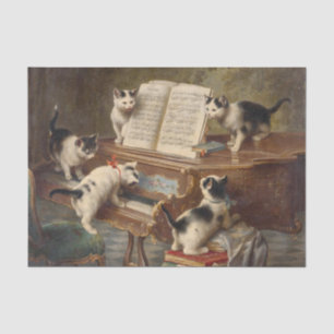 De Kittens' Recital door Carl Reichert Tissuepapier