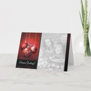 De klantgerichte Sjabloon van de Kerstkaart - Rode